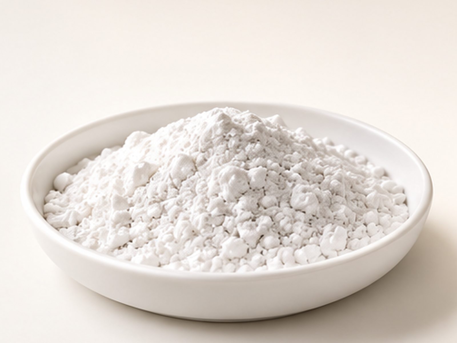 MgVanta CCM 97, magnesium oxide, shown loose in a laboratory dish.