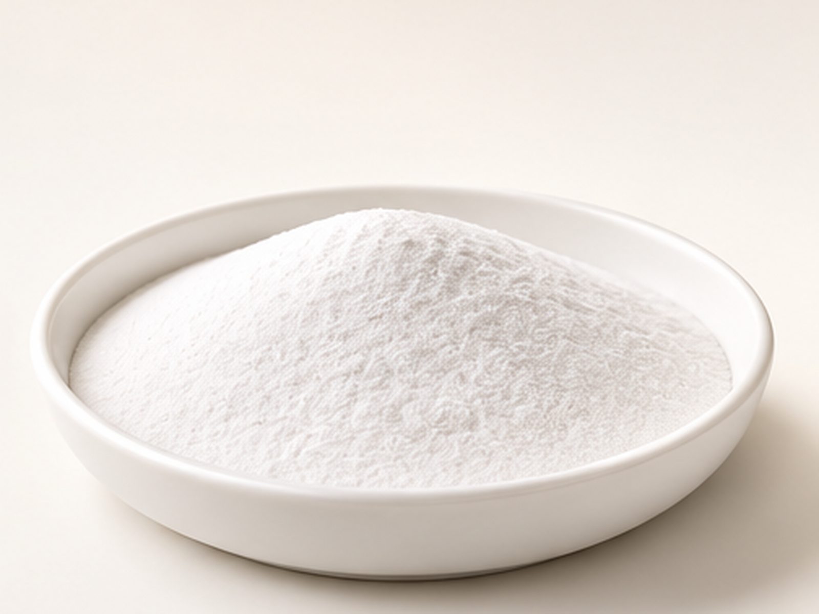 MgVanta CCM 98, magnesium oxide, shown loose in a laboratory dish.